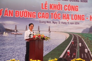 Lễ khởi công dự án đường cao tốc Hạ Long - Hải Phòng