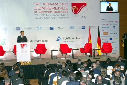 Thủ tướng dự hội nghị DN Đức khu vực châu à-Thái Bình Dương