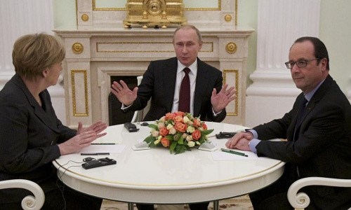 Lãnh đạo Nga, Đức, Pháp họp suốt 4 giử vử Ukraine