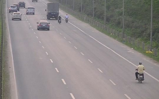 97% các xe máy vi phạm ở cao tốc đại  lộ Thăng Long là  cố tình 