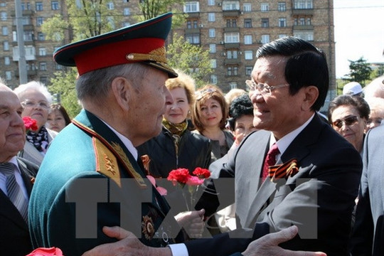 Chủ tịch nước Trương Tấn Sang thăm Nga dự kỷ niệm Ngà y Chiến thắng phát xít