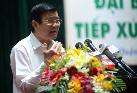 Chủ tịch nước: Việt Nam phản đối hà nh động sai trái ở Biển Đông