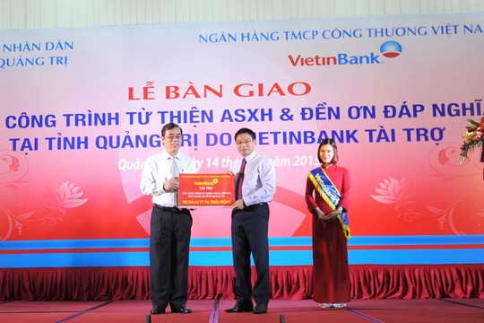 Sáng mãi nghĩa tình VietinBank với quê hương Quảng Trị anh hùng