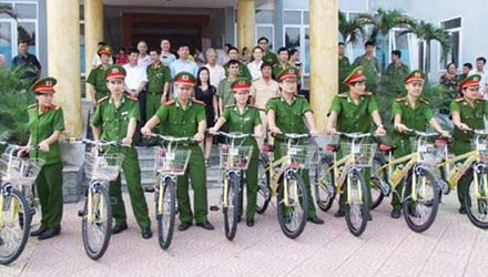 Công an Hà  Nội sẽ thí điểm tuần tra bằng xe đạp