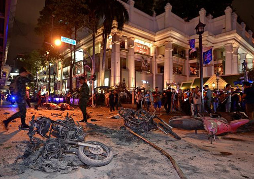 Bom nổ ở trung tâm Bangkok nhằm mục đích gì