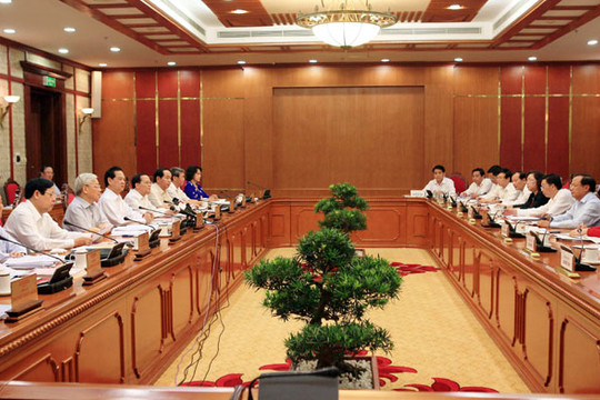 Bộ Chính trị cho ý kiến vử công tác chuẩn bị Đại hội lần thứ XVI Đảng bộ TP Hà  Nội