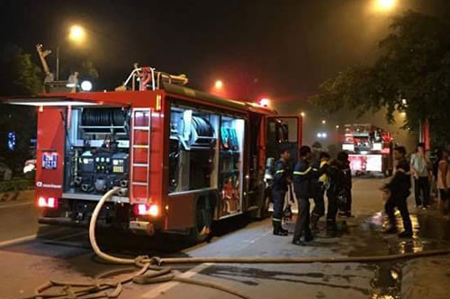 Hà  Nội: Đang cháy lớn tại khu đô thị Xa La