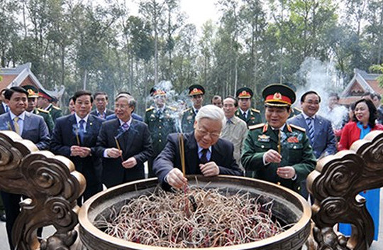 Tổng Bí thư Nguyễn Phú Trọng thăm Khu di tích K9