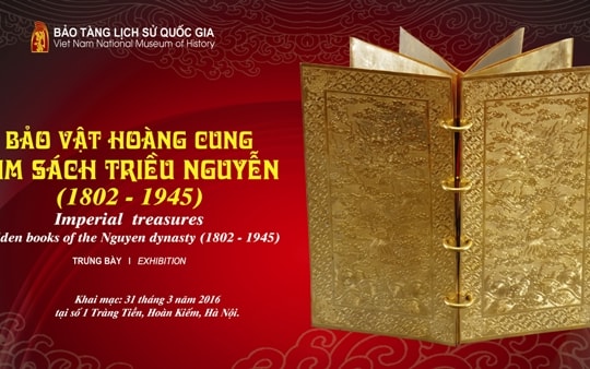 Trưng bà y chuyên đử: "Bảo vật Hoà ng cung - Kim sách triửu Nguyễn" (1802-1945)