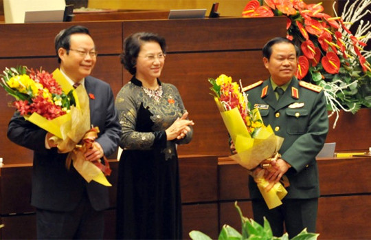 à”ng Đỗ Bá Tửµ, Phùng Quốc Hiển được bầu là m Phó Chủ tịch Quốc hội