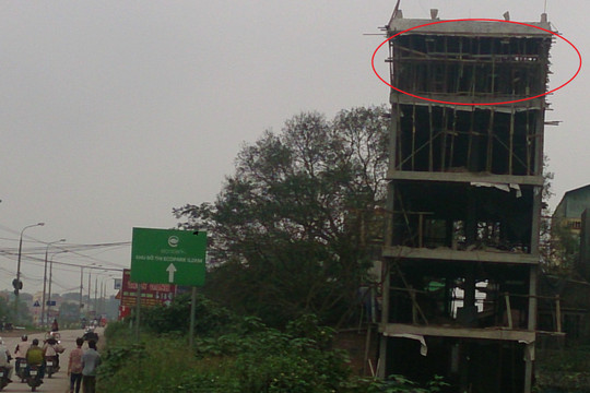 Hà  Nội: Công trình khủng xây dựng sai phép ở xã Bát Trà ng