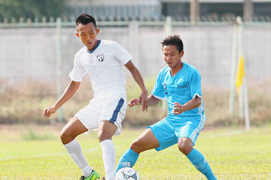 Kết quả trận đấu muộn vòng 2 bảng B giải bóng đá hạng Nhì Quốc Gia 2016: Mancons SG hòa Tiêng Giang với tỷ số 2-2
