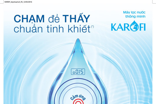 Máy lọc nước đầu tiên ở Việt Nam có thể kiểm soát chất lượng nước