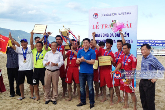 Thắng kịch tính, Đà  Nẵng đăng quang tại Giải bóng đá bãi biển VĐQG 2016