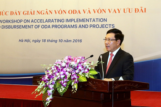 Phó Thủ tướng Phạm Bình Minh chủ trì hội nghị thúc đẩy giải ngân vốn ODA