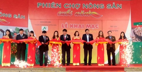 Khai mạc Phiên chợ nông sản cuối năm 2016