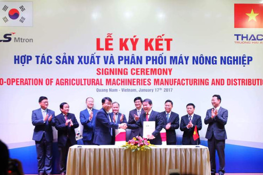 Thaco hợp tác với Tập đoà n LS Mtron sản xuất và  phân phối máy nông nghiệp