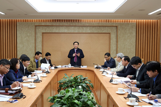 Phó Thủ tướng Vương Đình Huệ chủ trì cuộc họp vử Đử án tái cơ cấu doanh nghiệp nhà  nước