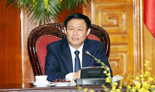 Phó Thủ tướng Vương Đình Huệ là m việc vử phương án sắp xếp các DNNN