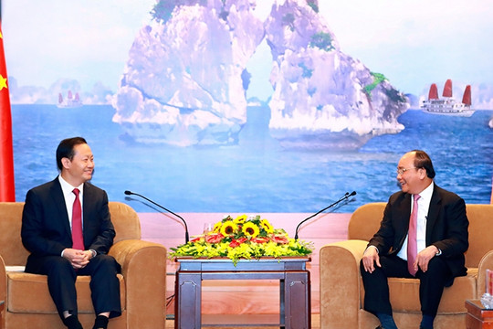 Thủ tướng tiếp Bí thư Khu ủy Khu tự trị dân tộc Choang Quảng Tây
