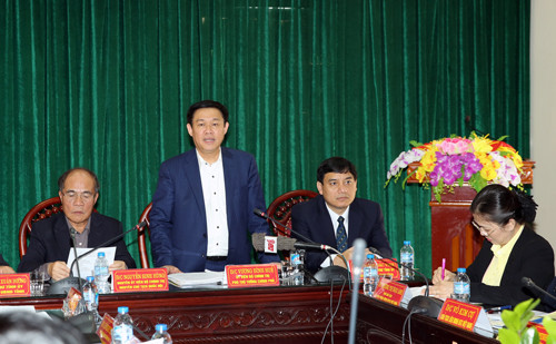 Phó Thủ tướng Vương Đình Huệ là m việc tại Nghệ An vử xây dựng nông thôn mới