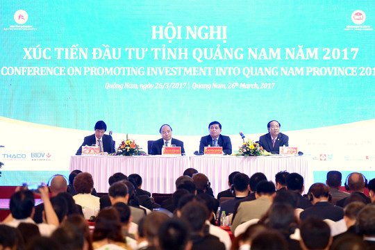 Thủ tướng Nguyễn Xuân Phúc dự Hội nghị xúc tiến đầu tư tỉnh Quảng Nam
