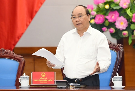 Thủ tướng Nguyễn Xuân Phúc chủ trì cuộc họp về tình hình an ninh trật tự.