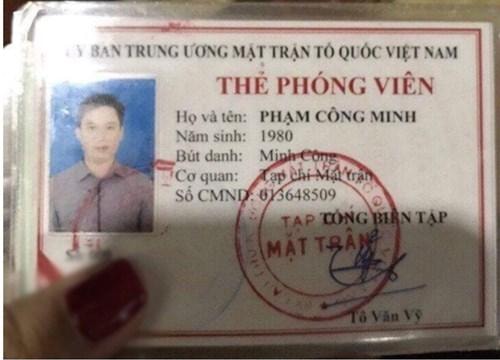 Phát hiện Phó Tổng biên tập ký giấy giới thiệu, thẻ phóng viên sai quy định