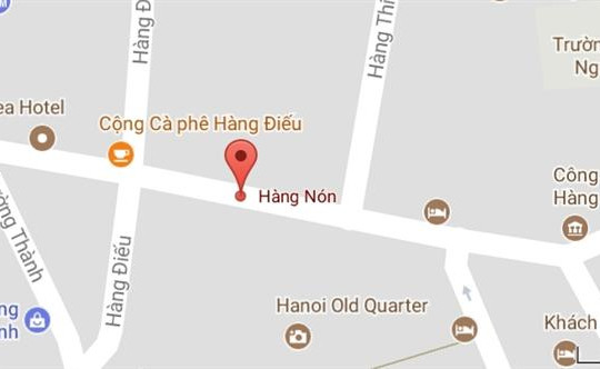 Phố Hàng Nón, quận Hoàn Kiếm, Hà Nội.