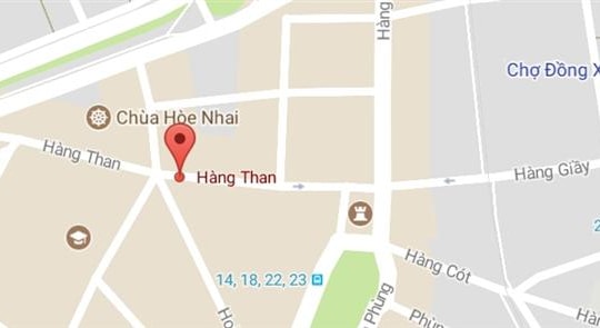 Phố Hàng Than, quận Hoàn Kiếm, Hà Nội.