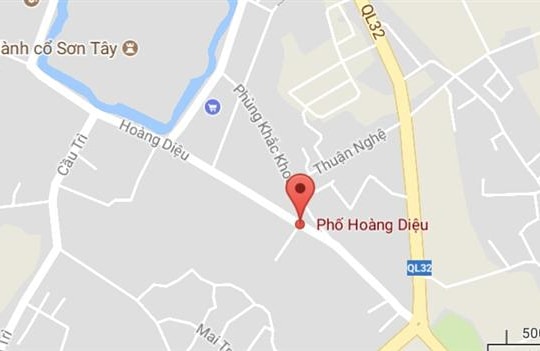 Phố Hoàng Diệu, thị xã Sơn Tây, Hà Nội