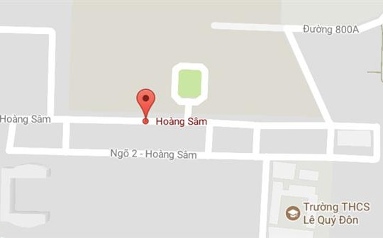 Phố Hoàng Sâm, quận Cầu Giấy, Hà Nội.