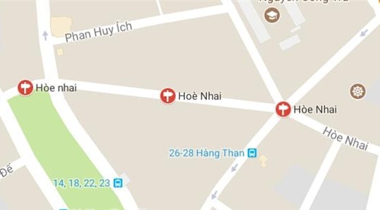 Phố Hòe Nhai, quận Ba Đình, Hà Nội