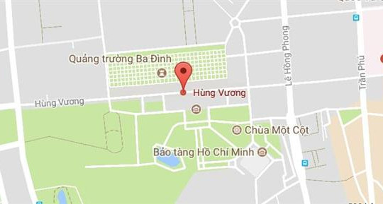Đường Hùng Vương, quận Ba Đình, Hà Nội