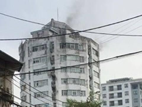 Hà Nội: Cháy tại chung cư trên phố Thụy Khuê
