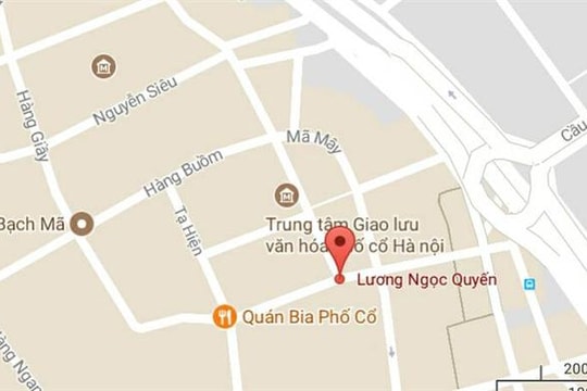 Phố Lương Ngọc Quyến, quận Hoàn Kiếm, Hà Nội.