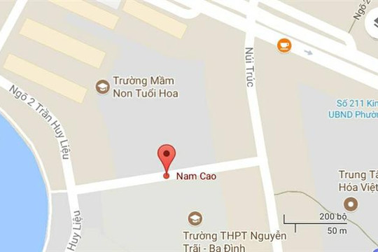 Phố Nam Cao, quận Ba Đình, Hà Nội