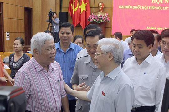 Cử tri Hà Nội chia sẻ với Tổng Bí thư việc xử lý ông Nguyễn Xuân Anh