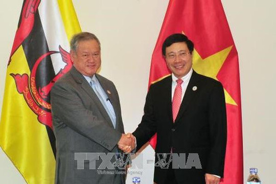 Phó Thủ tướng Phạm Bình Minh gặp Bộ trưởng Ngoại giao Brunei