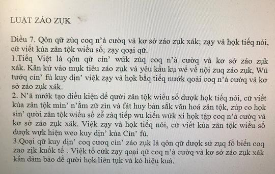 Đề xuất gây sốc: Luật giáo dục viết là Luật záo zụk,...