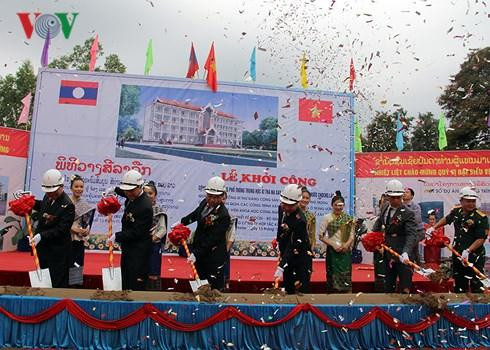 Khởi công xây dựng trường học - quà tặng của Tổng Bí thư Nguyễn Phú Trọng - tại CHDCND Lào