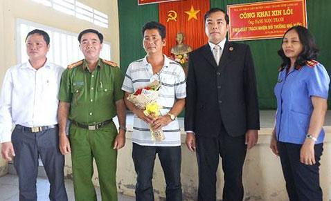 Xin lỗi công khai anh Đặng Ngọc Thanh bị giam oan 7 tháng