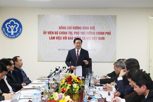 Phó Thủ tướng Vương Đình Huệ làm việc với Bảo hiểm xã hội Việt Nam