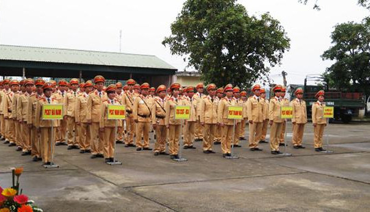 Phòng CSGT (PC67) Thanh Hóa: Triển khai đợt cao điểm TTATGT dịpTết Nguyên đán 2018