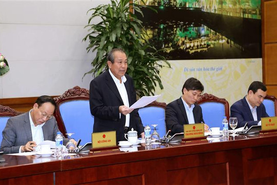 Phó Thủ tướng Thường trực Chính phủ Trương Hòa Bình chủ trì phiên họp Ban Chỉ đạo Đề án 896