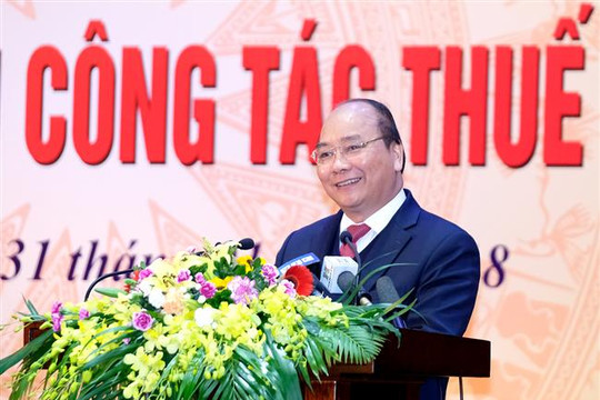 Thủ tướng dự Hội nghị triển khai nhiệm vụ công tác năm 2018 của Tổng cục Thuế