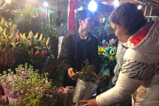 Chợ hoa Quảng Bá, Hà Nội họp xuyên đêm những ngày cận Tết