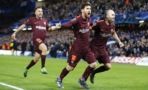 Messi ghi bàn, Barca hòa trên sân của Chelsea