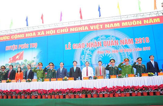 Hà Nội: Náo nức tiễn hơn 3.400 tân binh lên đường nhập ngũ