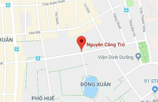 Phố Nguyễn Công Trứ, quận Hai Bà Trưng, Hà Nội.